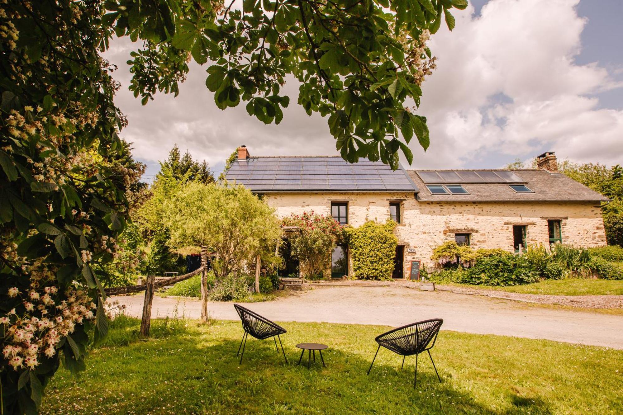 Ecolodge La Belle Verte Saint-Mʼhervé Екстериор снимка