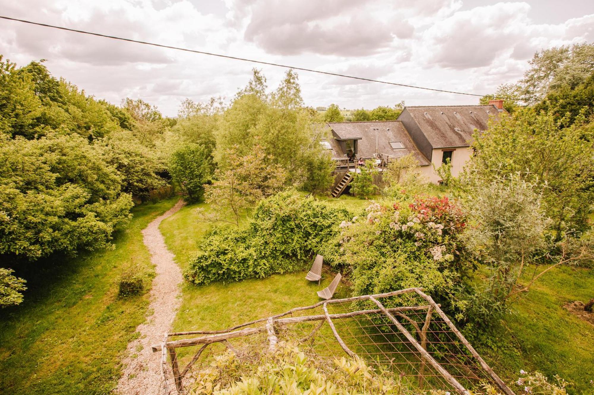 Ecolodge La Belle Verte Saint-Mʼhervé Екстериор снимка
